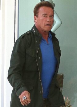 Arnold Schwarzenegger was spotted while out and about in Brentwood.