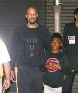 Common enjoys a night out with family at Soho