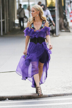 Nicky Hilton Rothschild on her way to the 50th Anniversary of Animal Haven