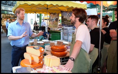 Prince Harry visits Borough Market
