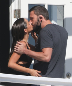 Ben Affleck Enjoys A Smoke Before Locking Lips With Ana De Armas