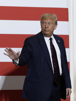 President Donald Trump Visits American Red Cross National Headquarters