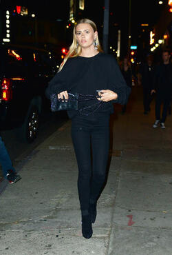 Scott Disick s new model girlfriend Ella Ross is sexy in black as she parties with friends at Avenue in Los Angeles. Scott Disick s new model girlfriend Ella Ross is sexy in black as she parties with friends at Avenue in Los Angeles.