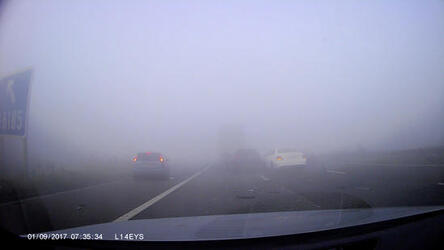FOG CRASH IN LANCASHIRE FOG CRASH IN LANCASHIRE