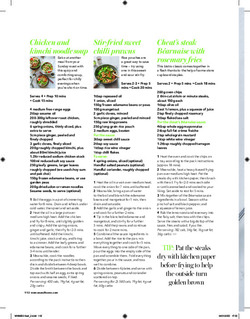 Healthier comfort food