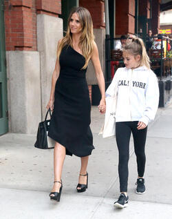 Heidi Klum and Leni Klum out in Manhattan
