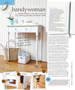 Handy Woman easy to transform table