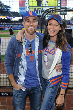 Dave Annable Throws Out First Pitch at Mets Game