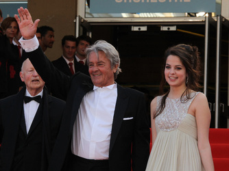 Alain Delon is present for the 63rd Festival de Cannes.