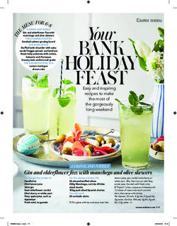 Your public holiday feast