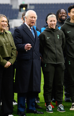 HM King Charles III Visits Tottenham Hotspur