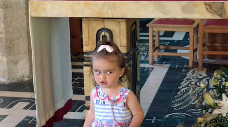 TODDLER HEARS ECHO FIRST TIME