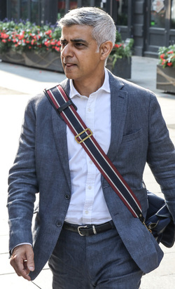 London Mayor Sadiq Khan Seen Arriving At Global Radio