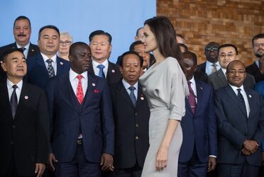 UN Special Envoy Angelina Jolie passionately speaks out about preventing sexual violence at peacekeeping summit in Vancouver