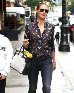 Heidi Klum and Daughter Leni Samuel out and About