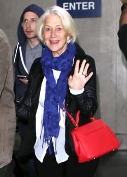 Helen Mirren and Taylor Hackford return from New Orleans where Helen gave a speech for the graduating students 