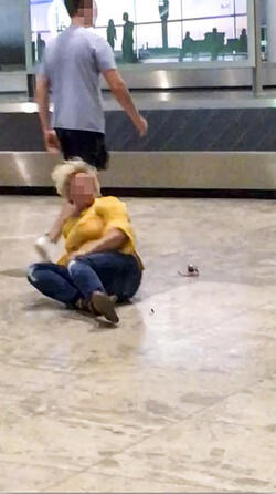 PATHETIC AIRPORT BRAWL PATHETIC AIRPORT BRAWL