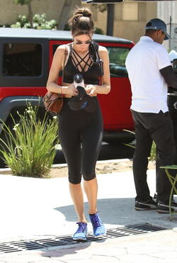 Alessandra Ambrosio leaves gym
