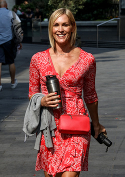 Jenni Falconer Seen Departing Global Radio