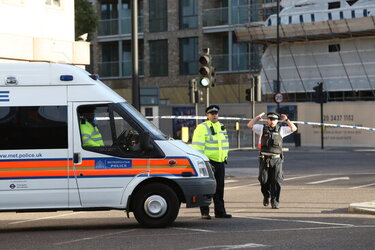 The scene following the London Bridge Terror attack