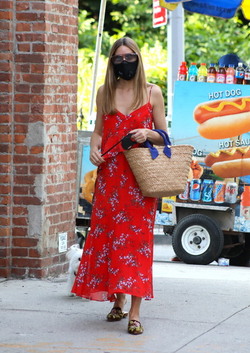 Olivia Palermo Takes her Dog Mr Butler out for a Walk