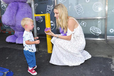Heather Morris with son Owen Heather Morris with son Owen