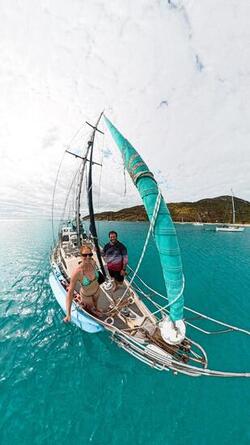 Couple leave dry land to live on &pound;62 000 boat with ZERO sailing experience