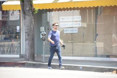 Tobey Maguire was spotted while out and about with a friend in West Hollywood