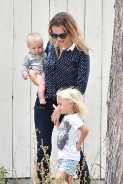 Teresa Palmer Spends Quality Time With Sons Bodhi And Forest In Los Angeles