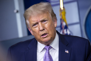 President Donald Trump Holds Press Briefing President Donald Trump Holds Press Briefing
