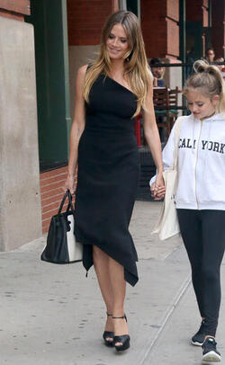 Heidi Klum and Leni Klum out in Manhattan
