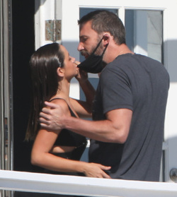 Ben Affleck Enjoys A Smoke Before Locking Lips With Ana De Armas