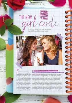 The new girl code Dolly Text available