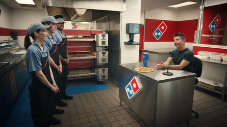 Simon Cowell in new Domino s advert