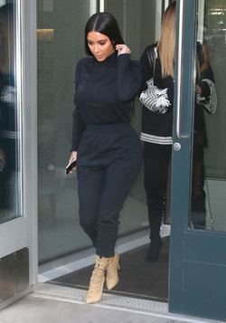 Kim Kardashian West Khloe Kardashian and Jonathan Cheban out in New York City.