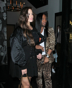 Ashley Graham dons a sexi mini dress as she parties in WeHo