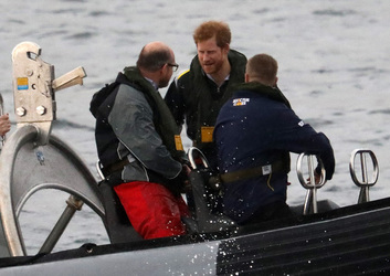 Prince Harry watches Sailing Demonstration on Sydney Harbour for the Invictus Games Prince Harry watches Sailing Demonstration on Sydney Harbour for the Invictus Games