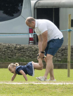 Zara and Mike Tindall have fun with Prince William and their kids at the polo Zara and Mike Tindall have fun with Prince William and their kids at the polo