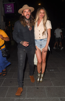 Chloe Sims seen out in Mayfair for the first time since lockdown. She is seen Leaving Amazonica Mayfair Slightly worse for wear but in High Spirits as she enjoys a night with BFF Pete Wicks