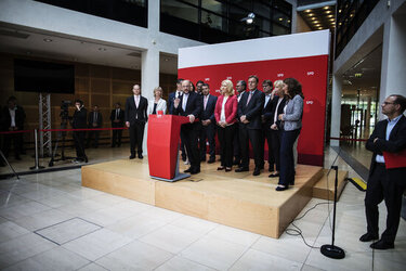 Martin Schulz reacts to state elections results