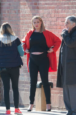 A Pregnant Katherine Heigl Spotted Filming in LA.