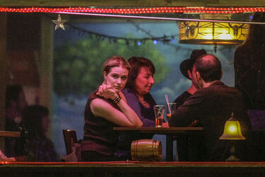EXCLUSIVE Evan Rachel Wood Films a Country Scene in a Montreal Bar