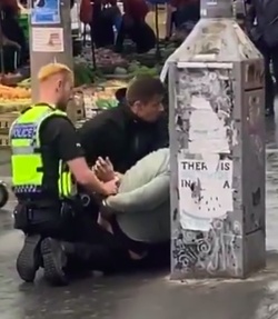 VIDEO Moment undercover cops wrestle suspect to ground with the help of London citizens