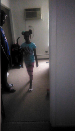 Dad Teaches Daughter Heels Walk