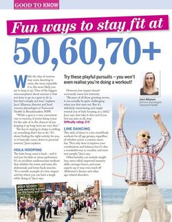  Fitness Fun ways to stay fit at 50 60 70 
