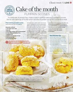 Cake of the Month Pumpkin Scones
