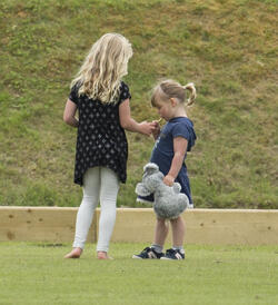 Zara and Mike Tindall have fun with Prince William and their kids at the polo Zara and Mike Tindall have fun with Prince William and their kids at the polo