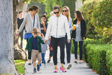Jennifer Garner takes Samuel out for breakfast