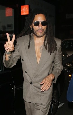 Lenny Kravitz and girlfriend Leaves The Blink Twice After Party