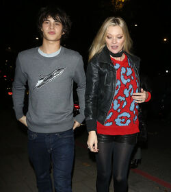 Kate Moss and Louis Baines dine at China Tang restaurant in London after Coach fashion party